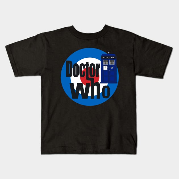 Doctor Who! (Black) Kids T-Shirt by Baldr_H